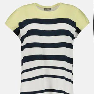 Colorblock Round Neck Stretch Knit Top